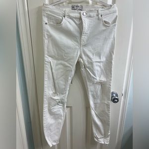 White Free People jeans